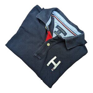 TOMMY HILFIGER 85 Blue Short Sleeved Polo Shirt S